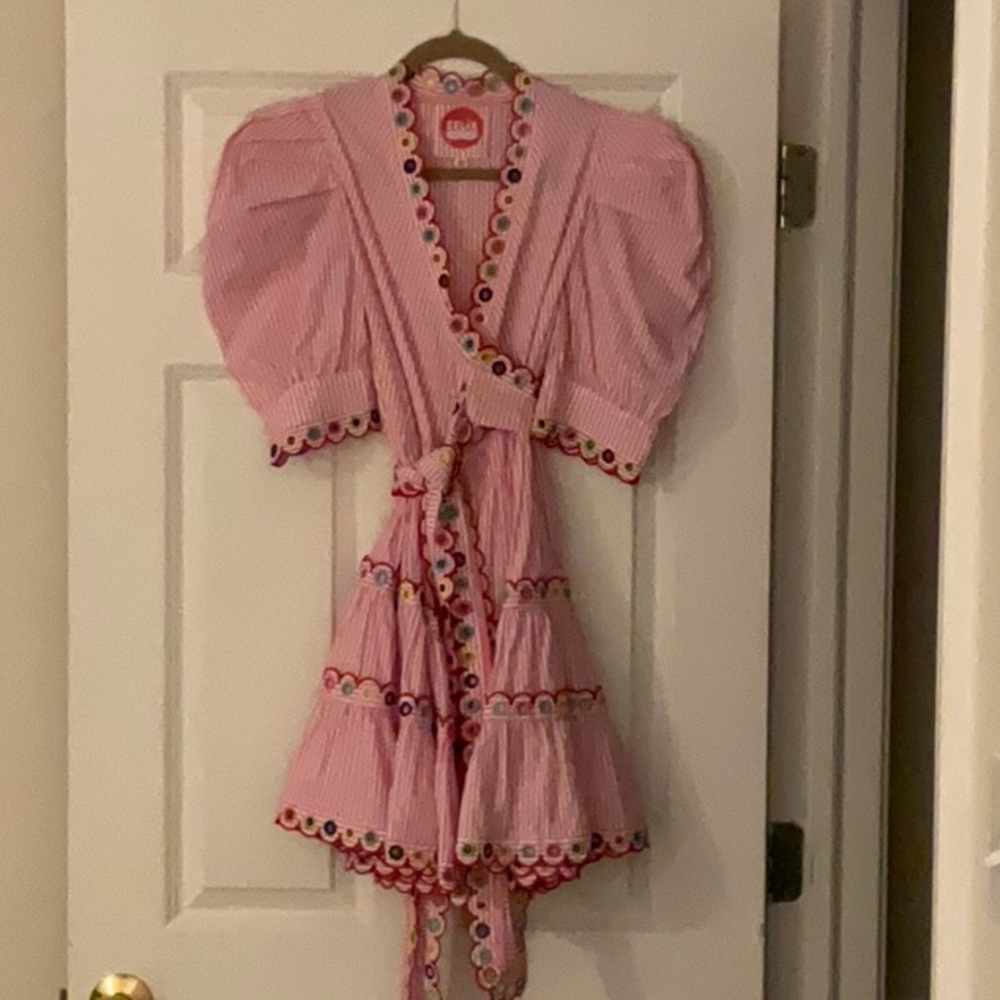 Pink and White Dress
